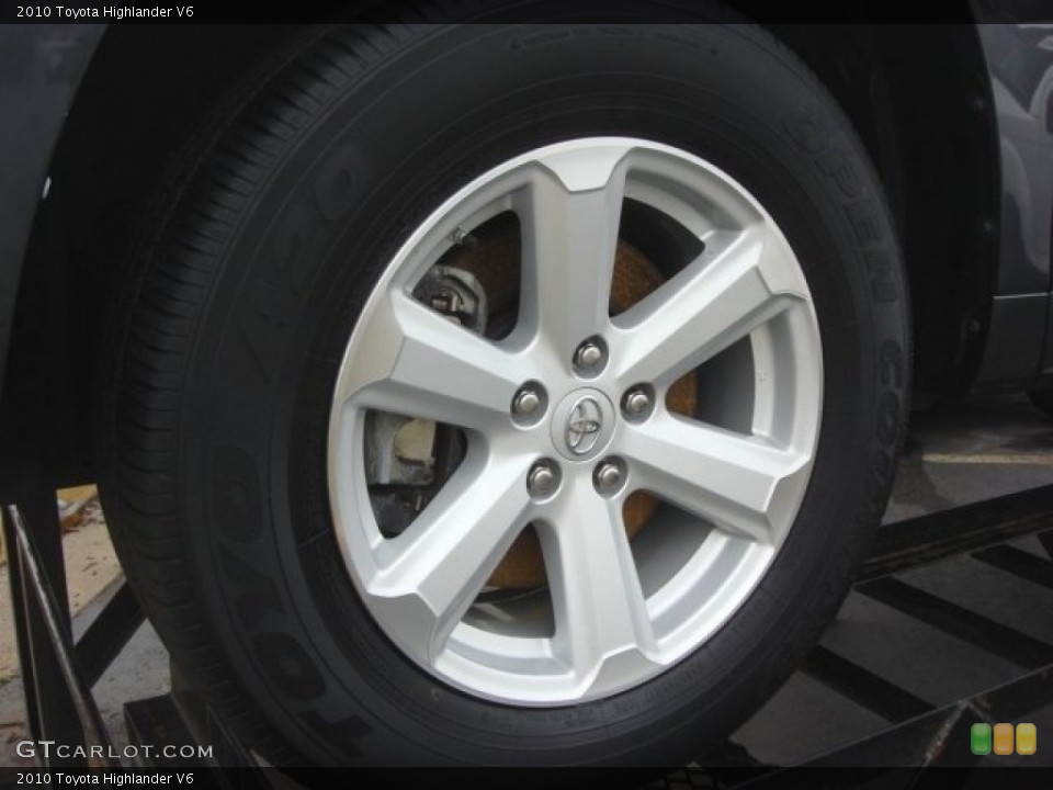 2010 Toyota Highlander V6 Wheel and Tire Photo #77908483