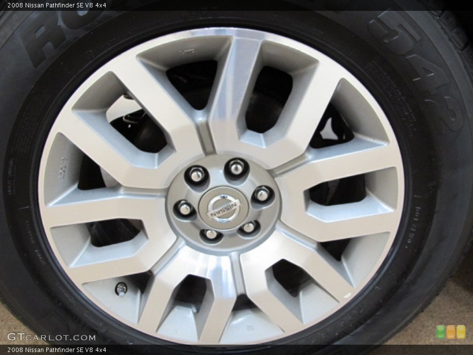 2008 Nissan Pathfinder SE V8 4x4 Wheel and Tire Photo #77910562