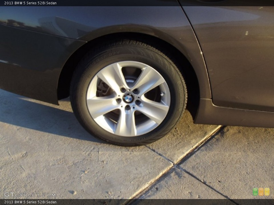 2013 BMW 5 Series 528i Sedan Wheel and Tire Photo #77913262