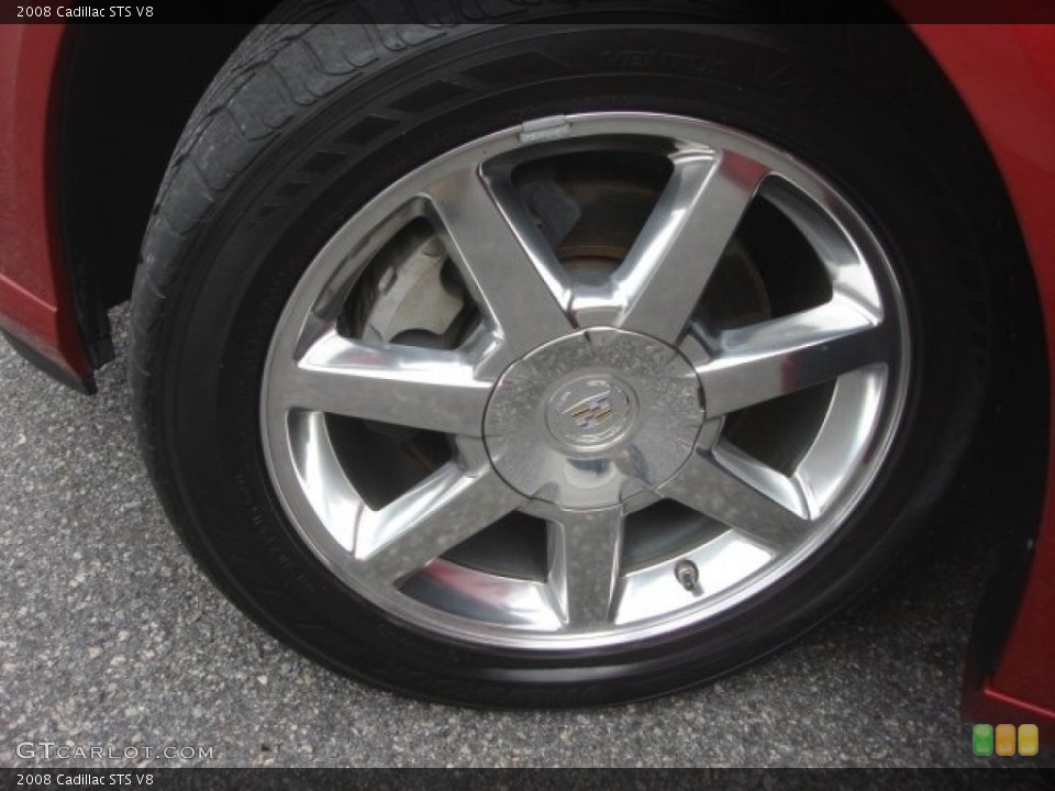 2008 Cadillac STS V8 Wheel and Tire Photo #77913515