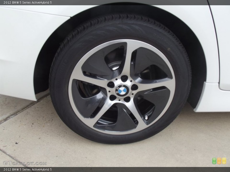 2012 BMW 5 Series ActiveHybrid 5 Wheel and Tire Photo #77913700