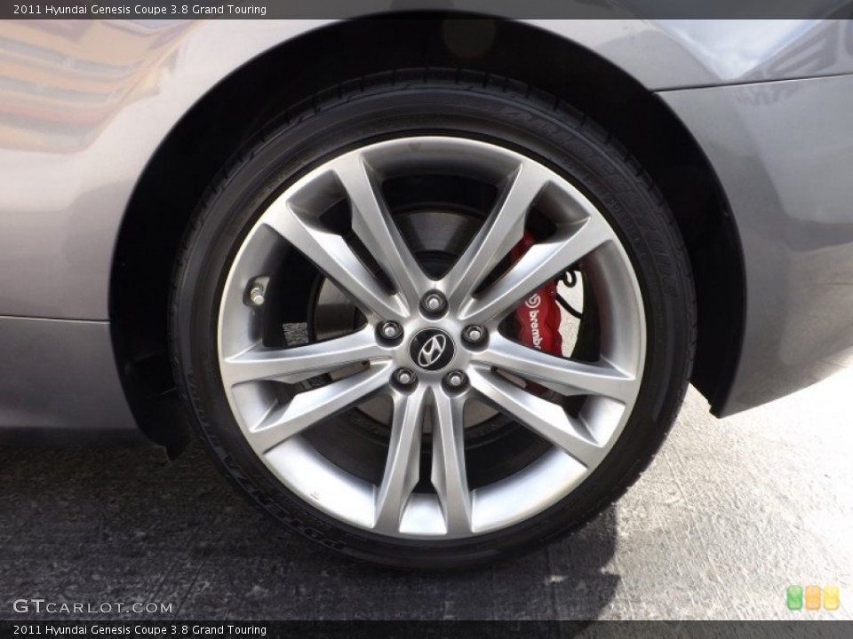 2011 Hyundai Genesis Coupe 3.8 Grand Touring Wheel and Tire Photo #77914563