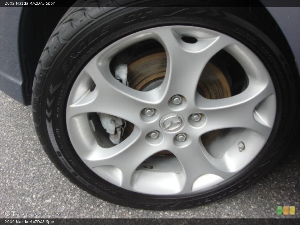 2009 Mazda MAZDA5 Sport Wheel and Tire Photo #77915189