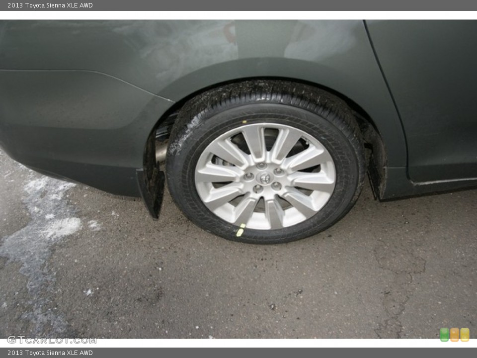 2013 Toyota Sienna XLE AWD Wheel and Tire Photo #77919205