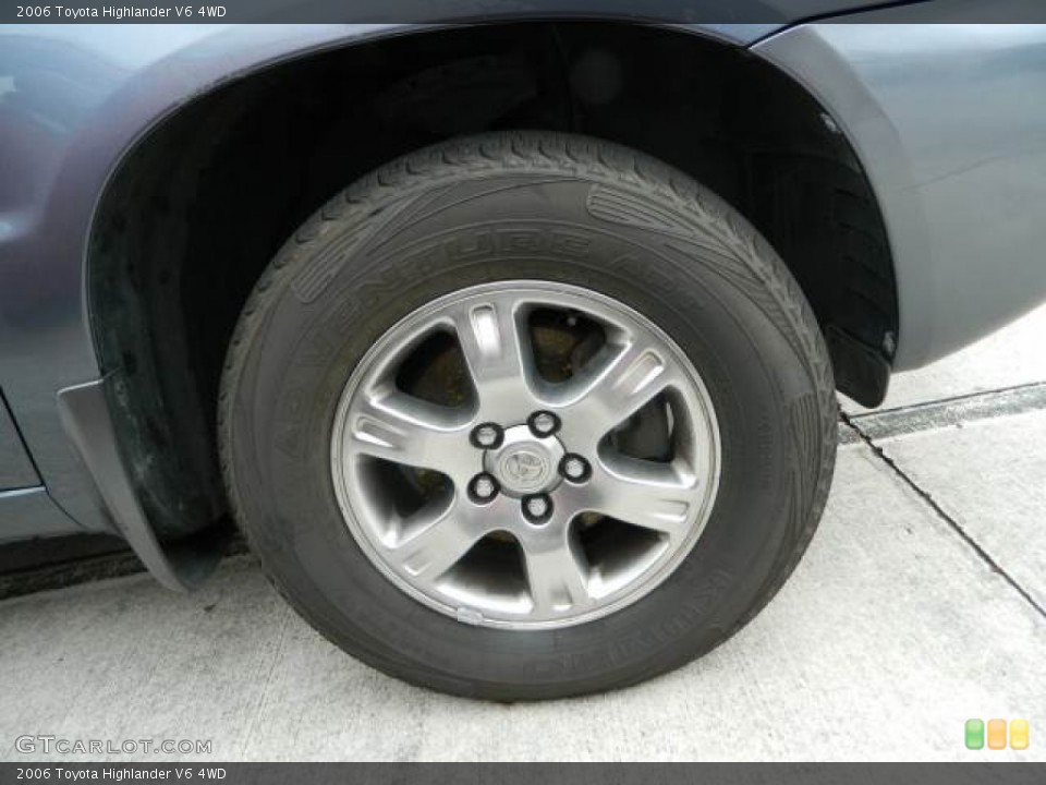 2006 Toyota Highlander V6 4WD Wheel and Tire Photo #77919727