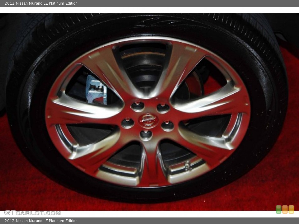 2012 Nissan Murano LE Platinum Edition Wheel and Tire Photo #77929491