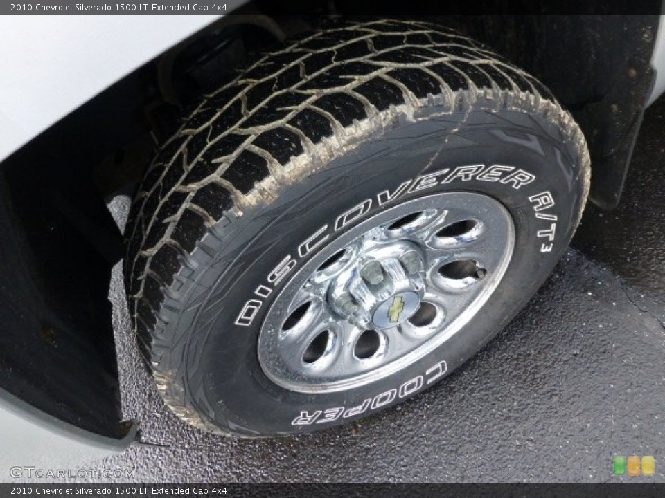2010 Chevrolet Silverado 1500 LT Extended Cab 4x4 Wheel and Tire Photo #77934090