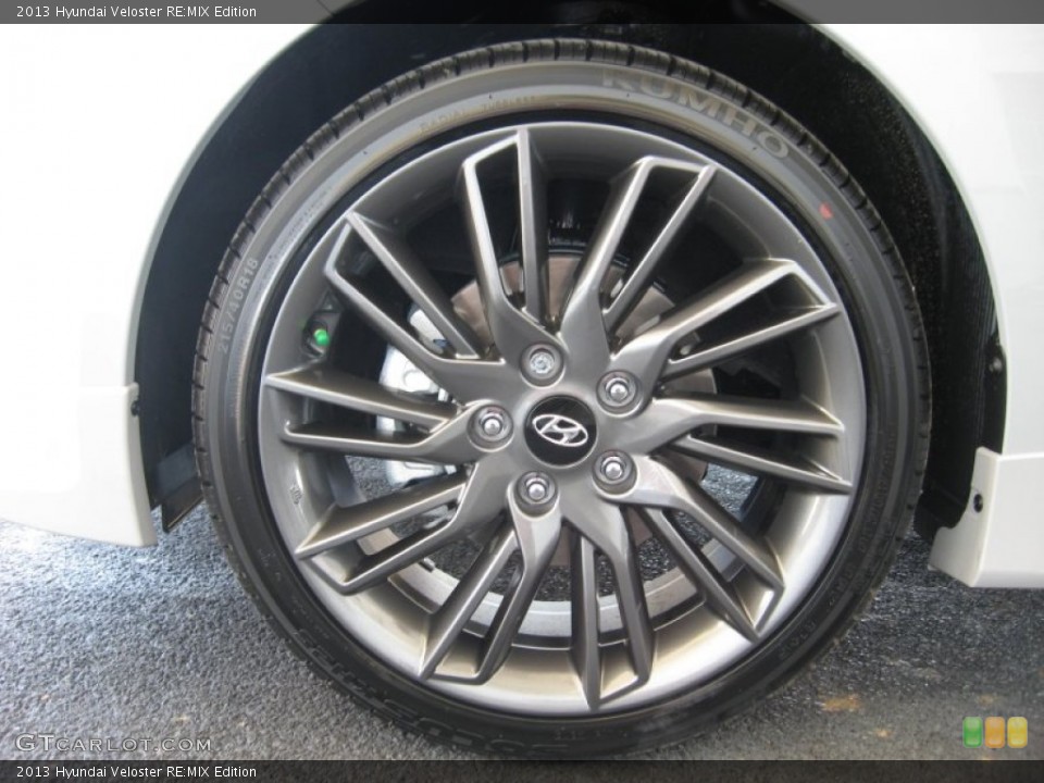 2013 Hyundai Veloster RE:MIX Edition Wheel and Tire Photo #77943432