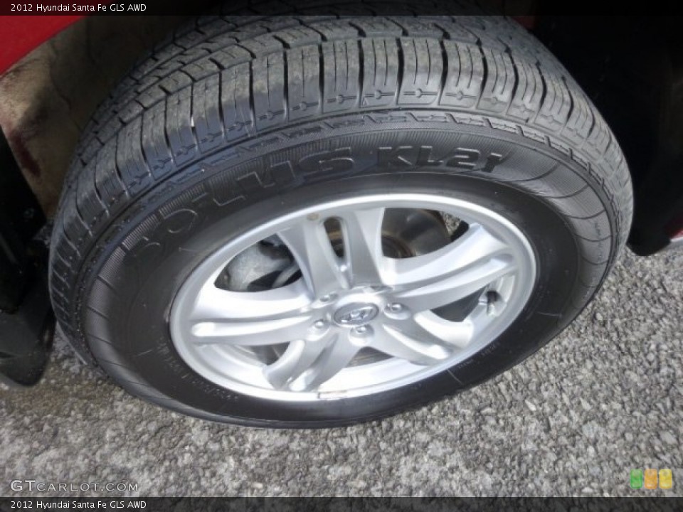 2012 Hyundai Santa Fe GLS AWD Wheel and Tire Photo #77952546