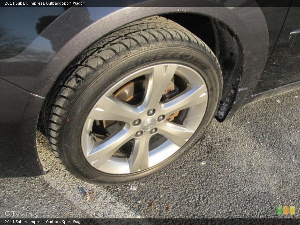 2011 Subaru Impreza Outback Sport Wagon Wheel and Tire Photo #77954164