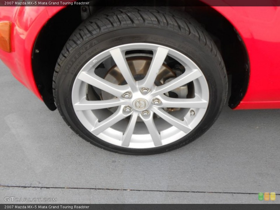 2007 Mazda MX-5 Miata Grand Touring Roadster Wheel and Tire Photo #77955654