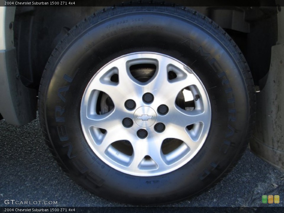 2004 Chevrolet Suburban 1500 Z71 4x4 Wheel and Tire Photo #77955783
