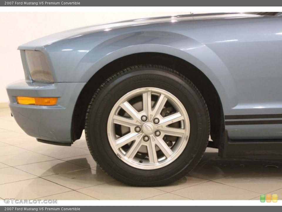 2007 Ford Mustang V6 Premium Convertible Wheel and Tire Photo #77959413