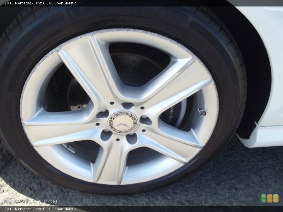 2011 Mercedes-Benz C 300 Sport 4Matic Wheel and Tire Photo #77960625
