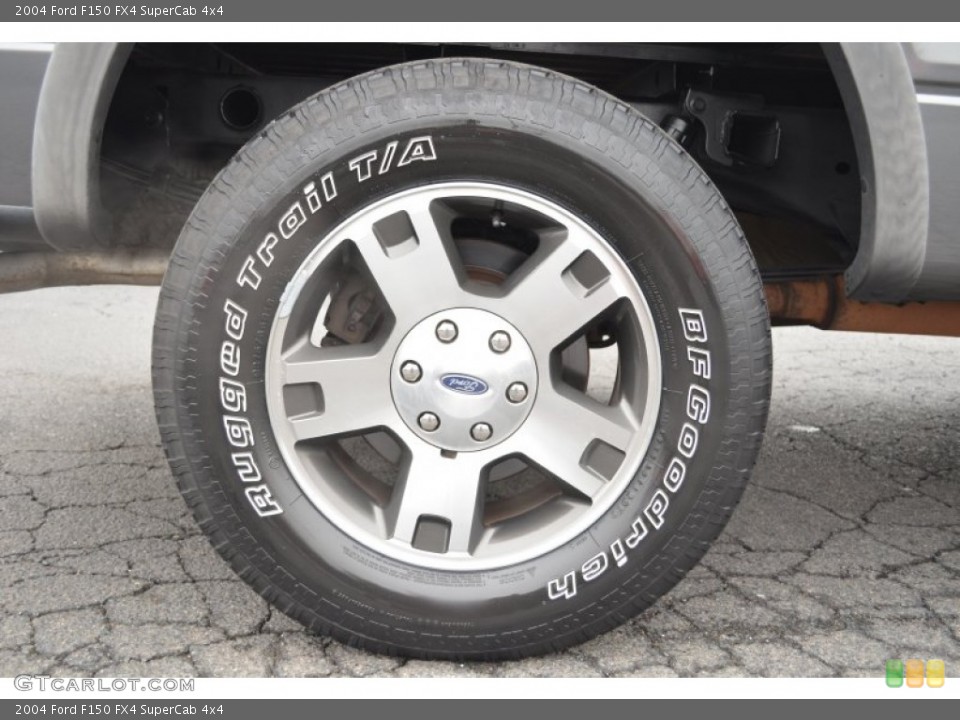 2004 Ford F150 FX4 SuperCab 4x4 Wheel and Tire Photo #77962646