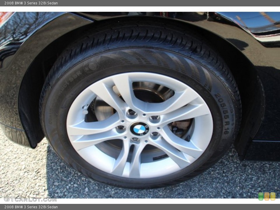 2008 BMW 3 Series 328i Sedan Wheel and Tire Photo #77964101
