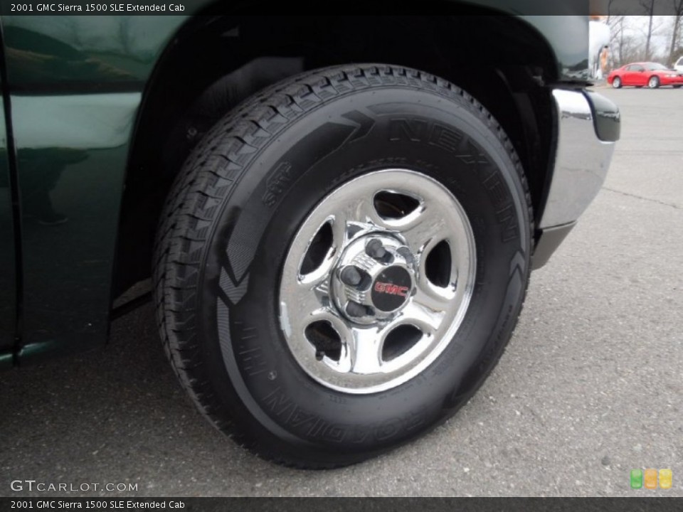 2001 GMC Sierra 1500 SLE Extended Cab Wheel and Tire Photo #77964582