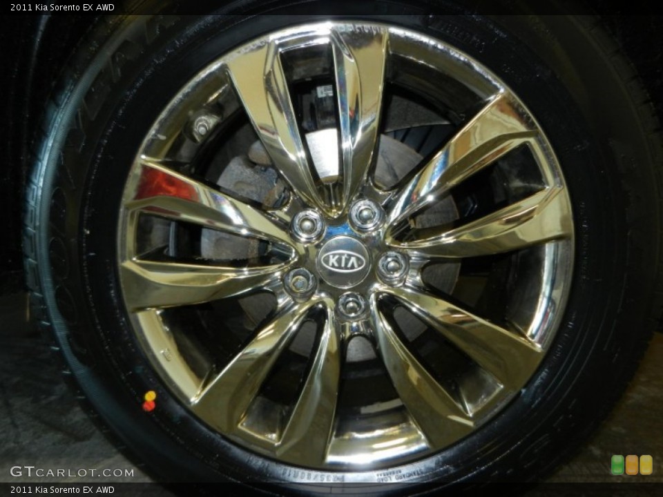 2011 Kia Sorento EX AWD Wheel and Tire Photo #77965812