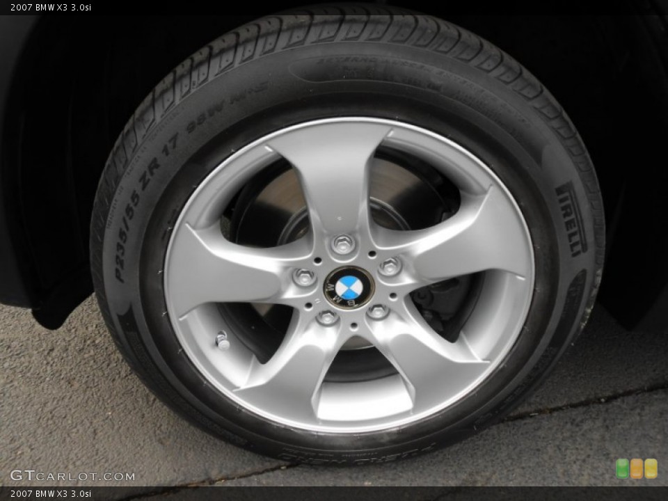 2007 BMW X3 3.0si Wheel and Tire Photo #77975591