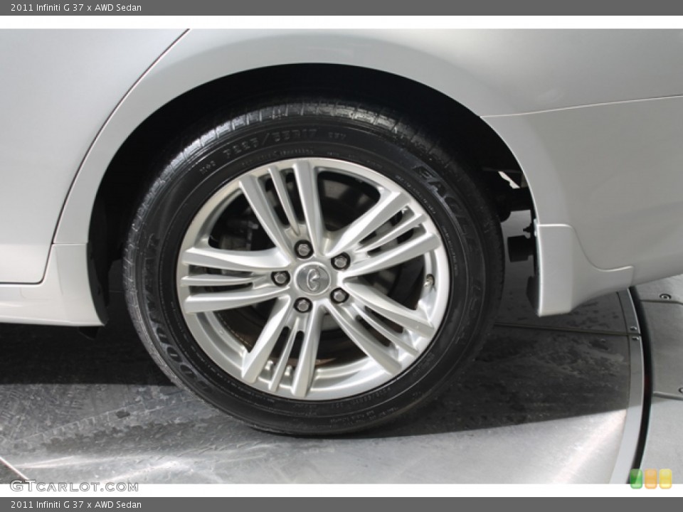 2011 Infiniti G 37 x AWD Sedan Wheel and Tire Photo #77982575