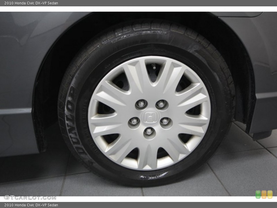 2010 Honda Civic DX-VP Sedan Wheel and Tire Photo #77993113
