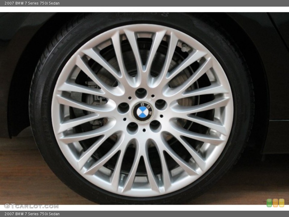 2007 BMW 7 Series 750i Sedan Wheel and Tire Photo #77994924