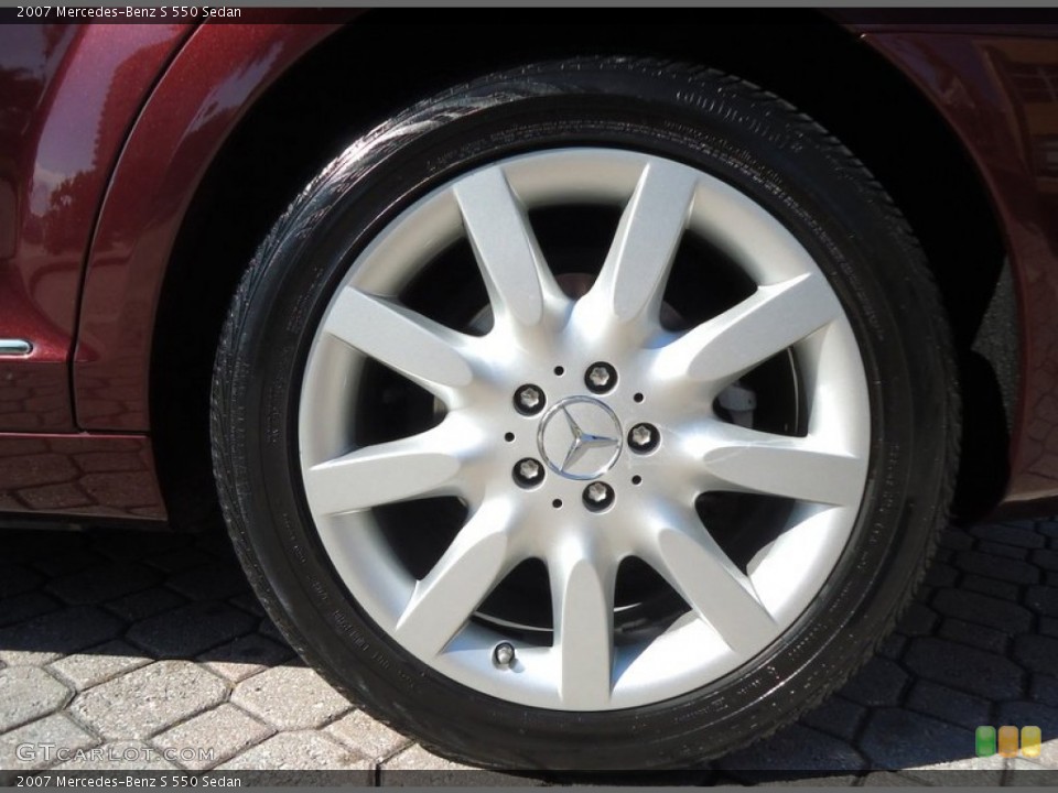 2007 Mercedes-Benz S 550 Sedan Wheel and Tire Photo #78020099