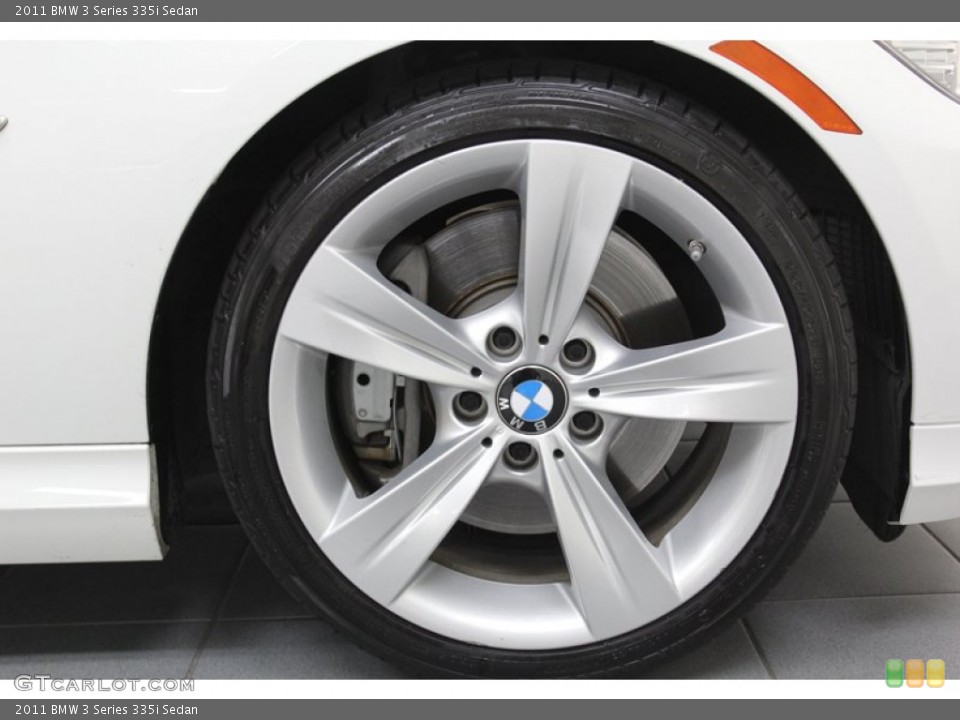 2011 BMW 3 Series 335i Sedan Wheel and Tire Photo #78026190