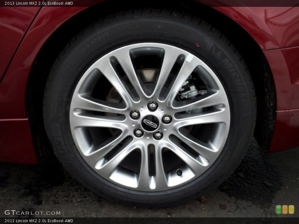 2013 Lincoln MKZ 2.0L EcoBoost AWD Wheel and Tire Photo #78032127