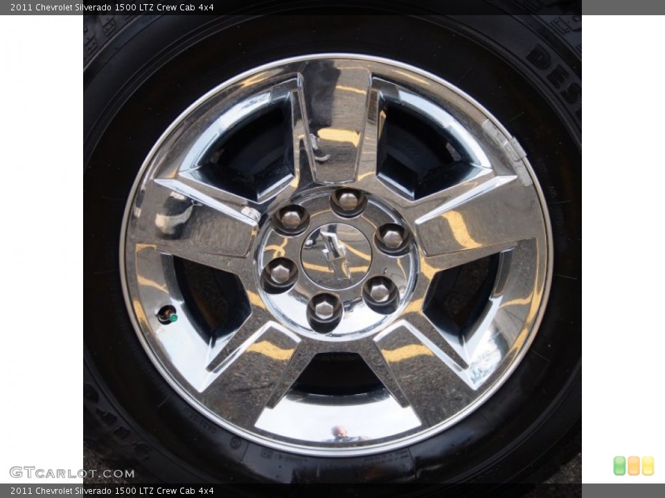 2011 Chevrolet Silverado 1500 LTZ Crew Cab 4x4 Wheel and Tire Photo #78066630