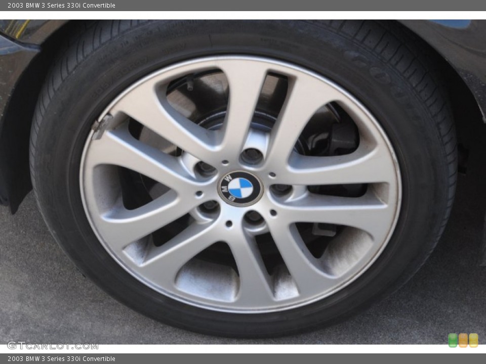 2003 BMW 3 Series 330i Convertible Wheel and Tire Photo #78081986