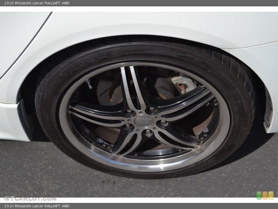 2010 Mitsubishi Lancer Custom Wheel and Tire Photo #78088001