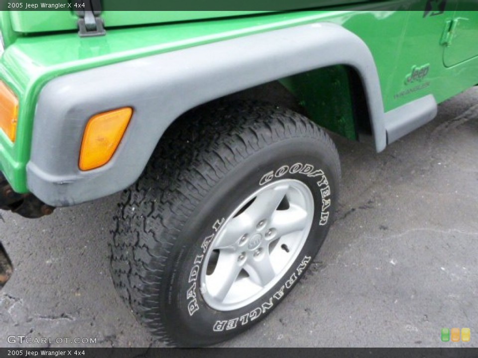 2005 Jeep Wrangler X 4x4 Wheel and Tire Photo #78090050