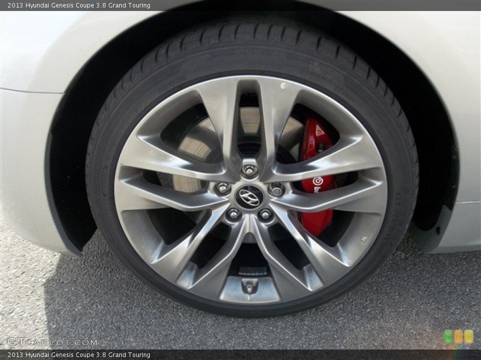 2013 Hyundai Genesis Coupe 3.8 Grand Touring Wheel and Tire Photo #78096581