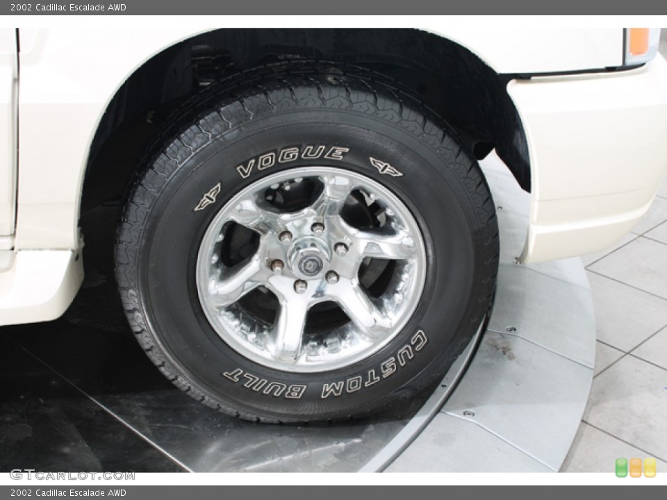 2002 Cadillac Escalade AWD Wheel and Tire Photo #78099827