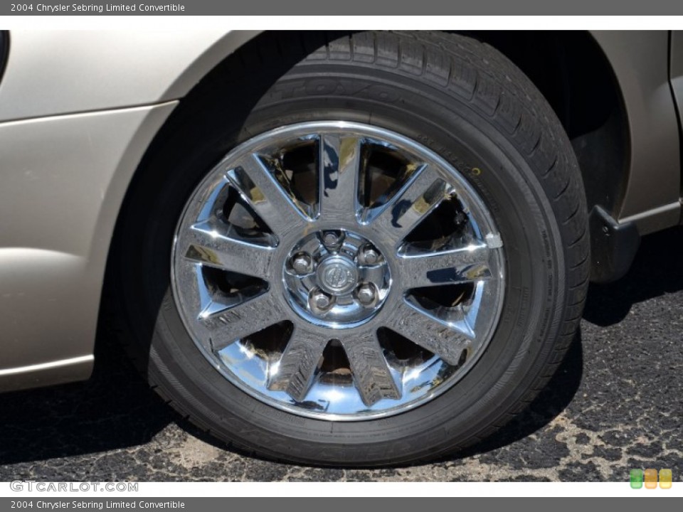 2004 Chrysler Sebring Limited Convertible Wheel and Tire Photo #78110681