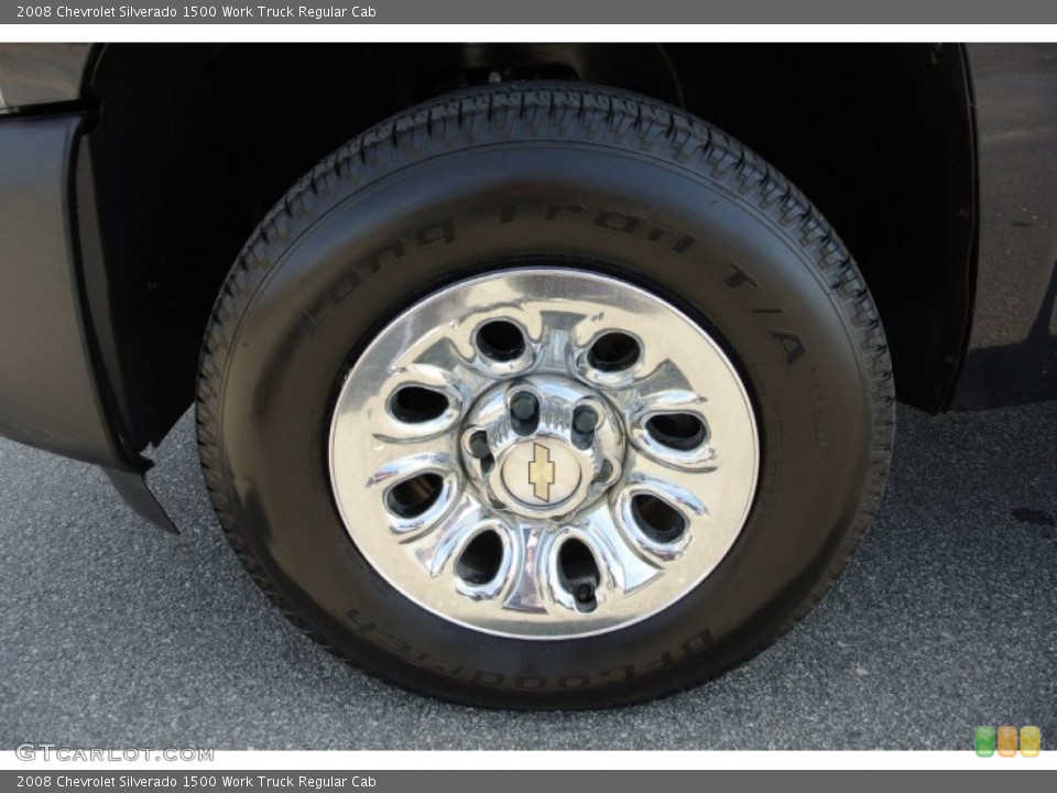 2008 Chevrolet Silverado 1500 Work Truck Regular Cab Wheel and Tire Photo #78121241
