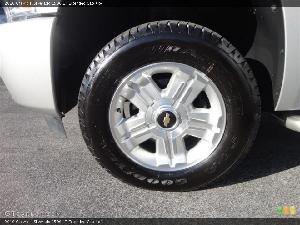 2010 Chevrolet Silverado 1500 LT Extended Cab 4x4 Wheel and Tire Photo #78128355
