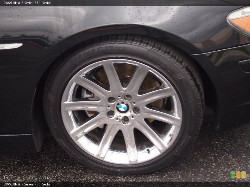 2006 BMW 7 Series 750i Sedan Wheel and Tire Photo #78137139