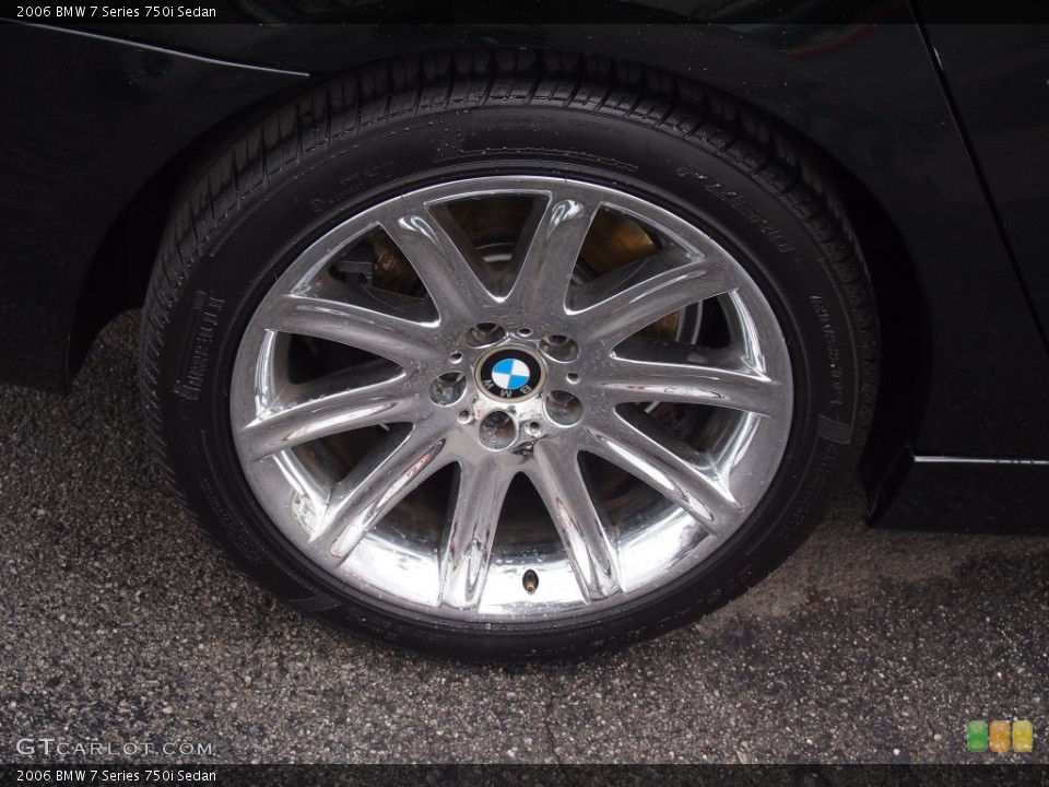 2006 BMW 7 Series 750i Sedan Wheel and Tire Photo #78137295