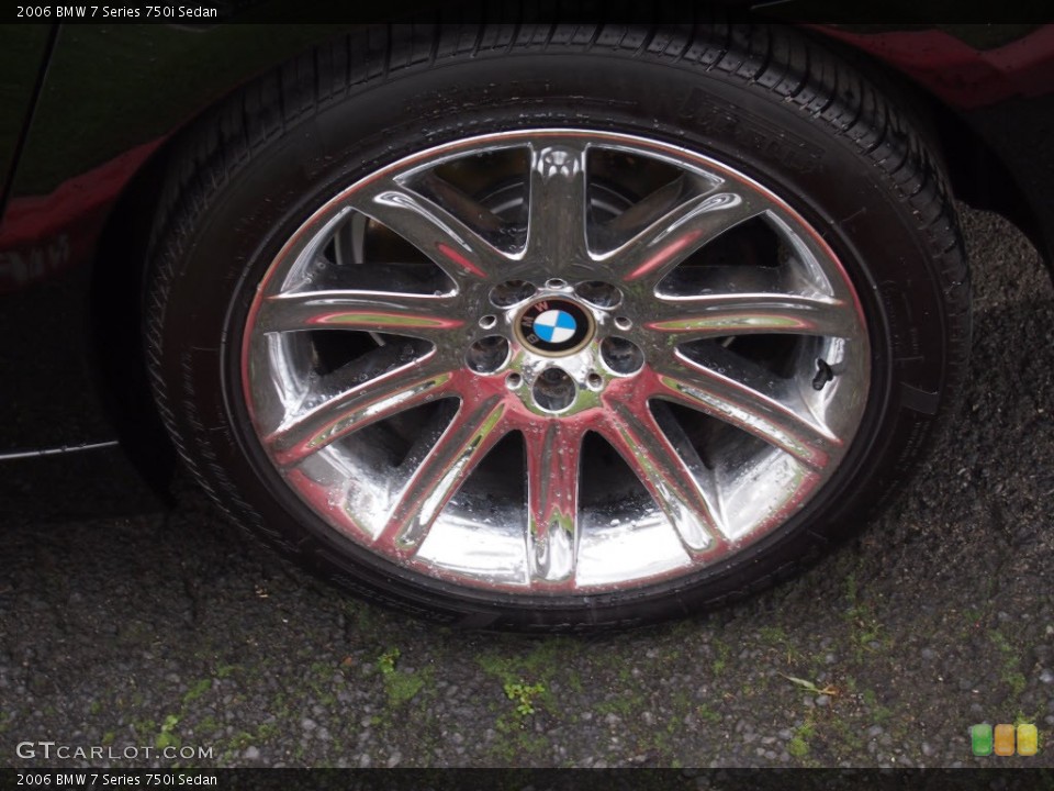 2006 BMW 7 Series 750i Sedan Wheel and Tire Photo #78137397