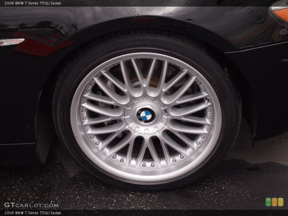2006 BMW 7 Series 750Li Sedan Wheel and Tire Photo #78137897