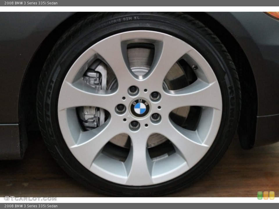 2008 BMW 3 Series 335i Sedan Wheel and Tire Photo #78138766