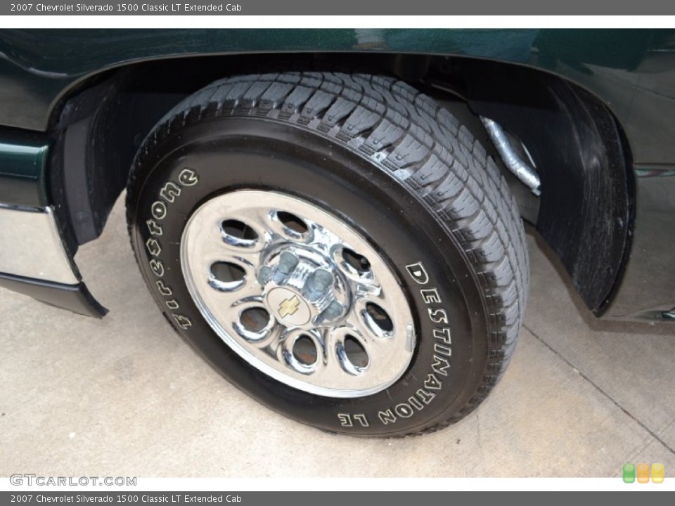 2007 Chevrolet Silverado 1500 Classic LT Extended Cab Wheel and Tire Photo #78149175