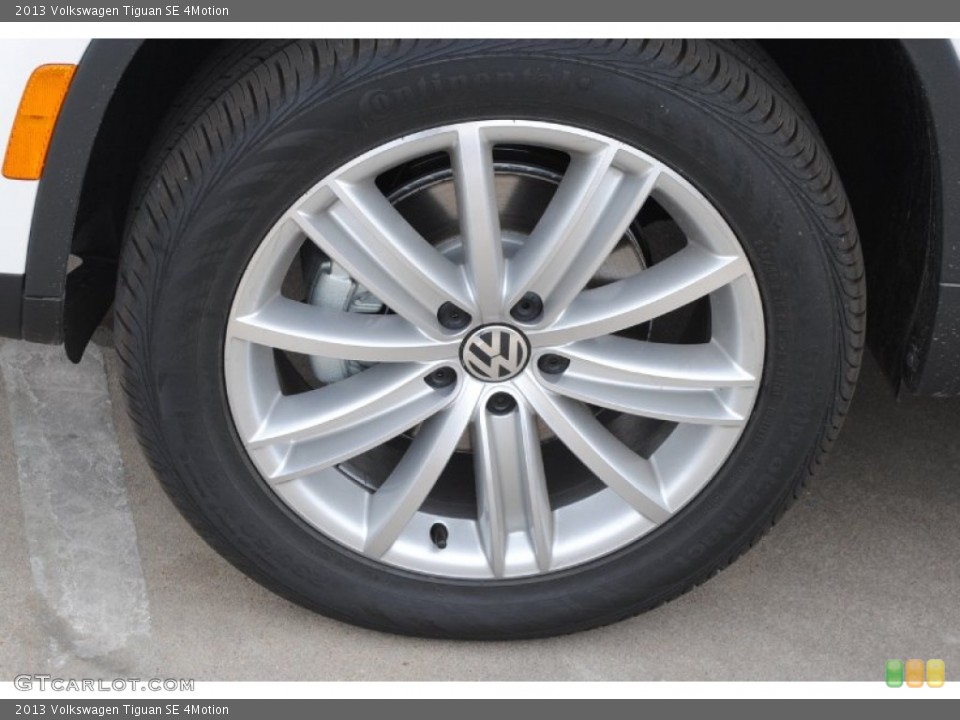 2013 Volkswagen Tiguan SE 4Motion Wheel and Tire Photo #78169140