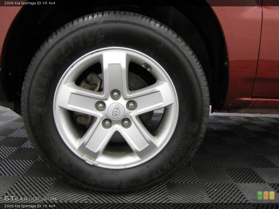 2009 Kia Sportage EX V6 4x4 Wheel and Tire Photo #78169875
