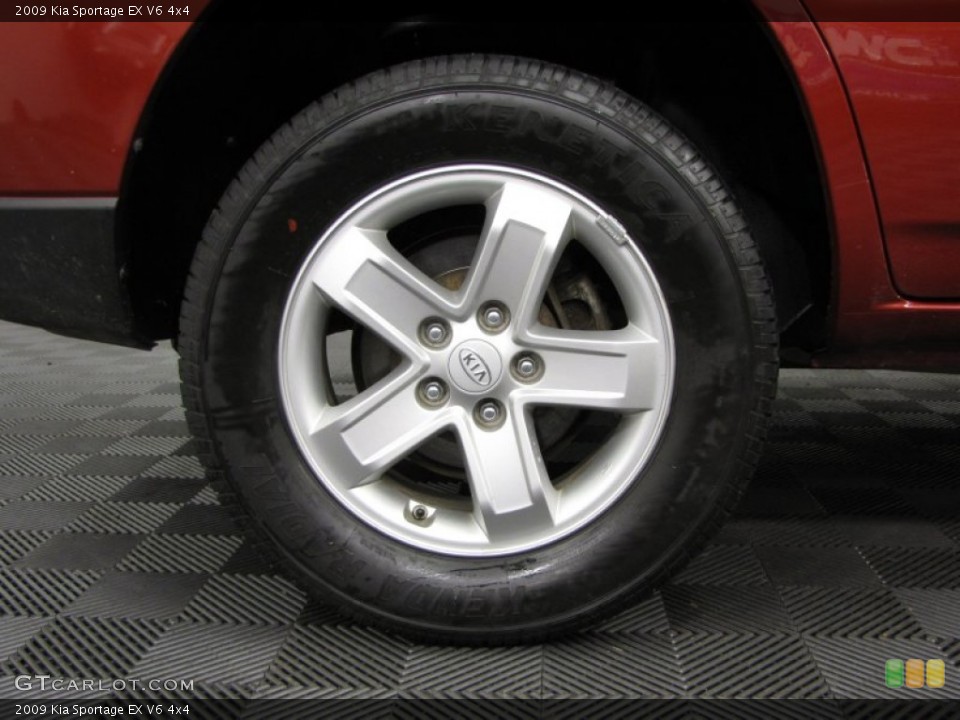 2009 Kia Sportage EX V6 4x4 Wheel and Tire Photo #78169920