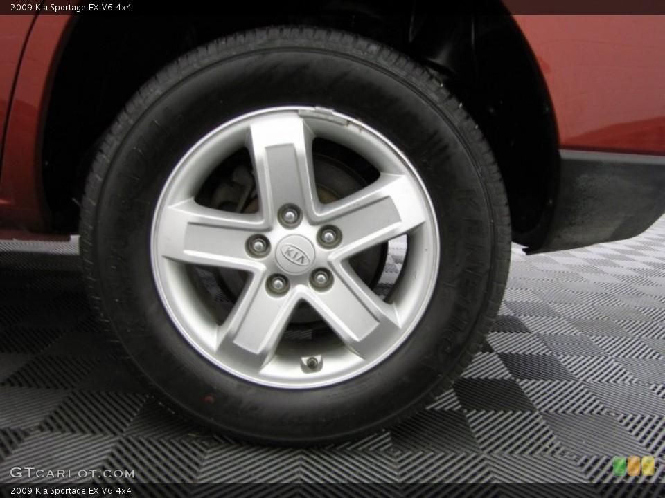 2009 Kia Sportage EX V6 4x4 Wheel and Tire Photo #78169938