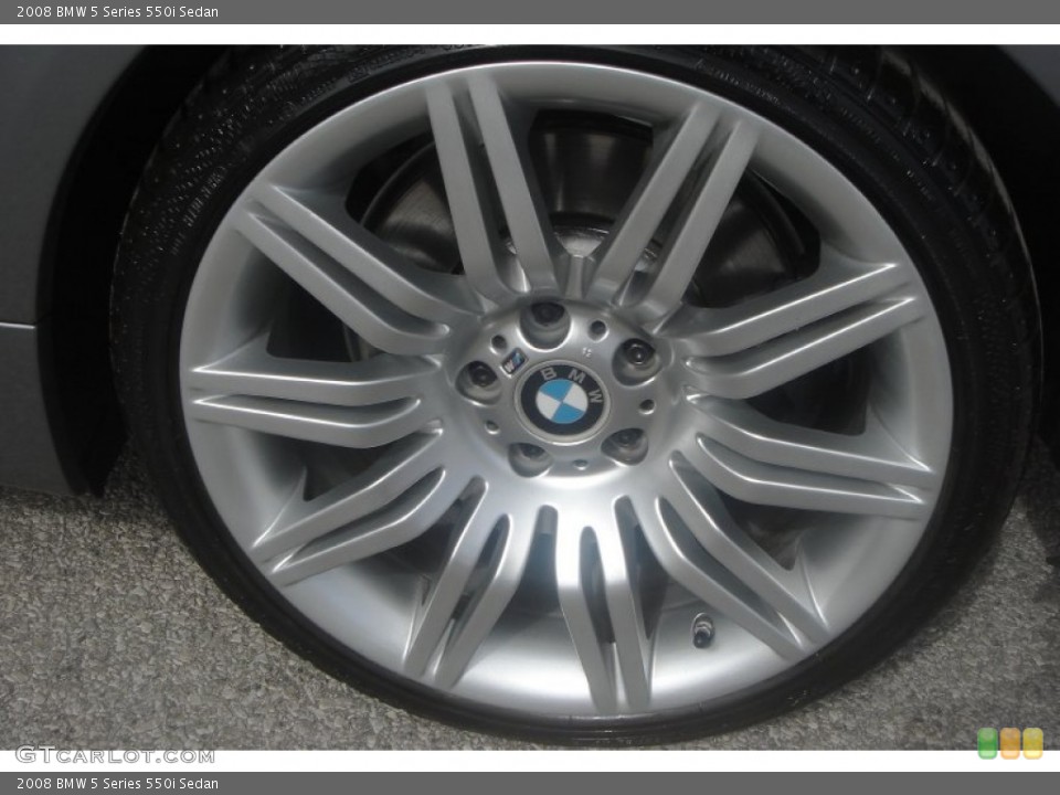 2008 BMW 5 Series 550i Sedan Wheel and Tire Photo #78188048