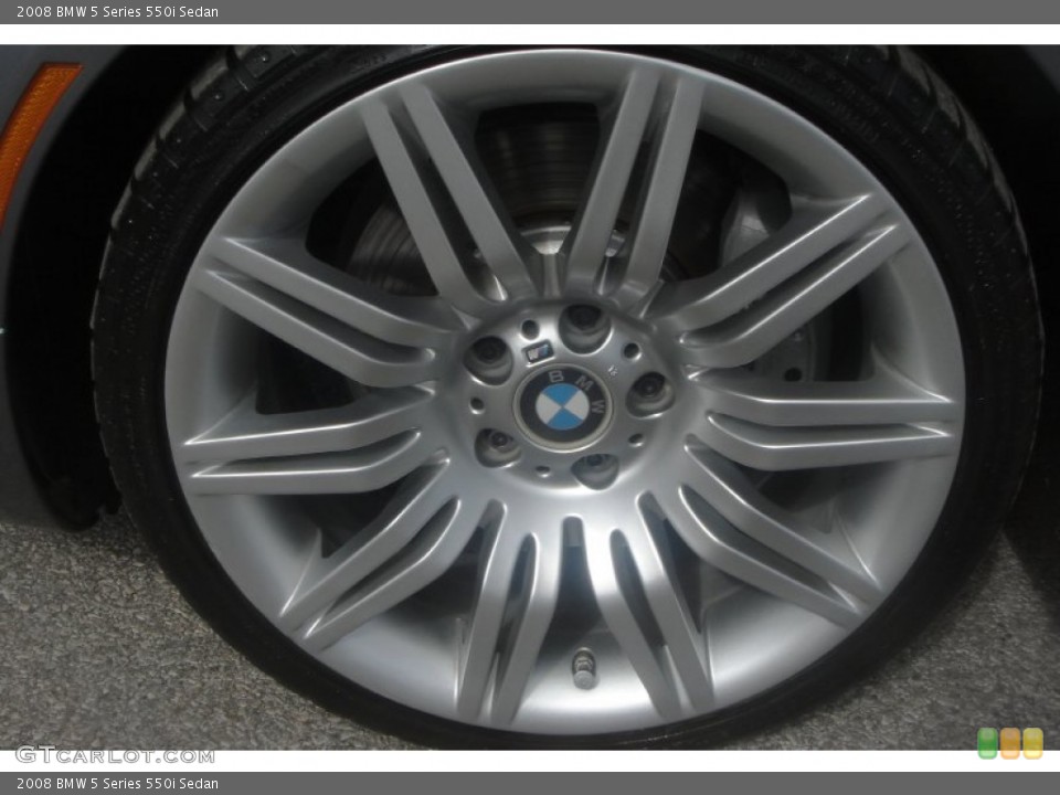 2008 BMW 5 Series 550i Sedan Wheel and Tire Photo #78188169
